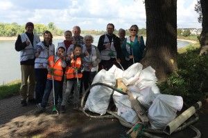 RhineCleanUp der SPD im Düsseldorfer Süden